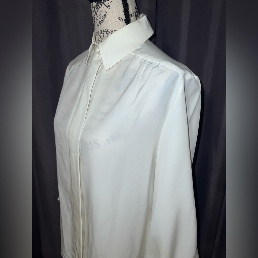 Pendleton Country Sophisticates VTG Made in USA White Cream Top Size 10 - Picture 3 of 8
